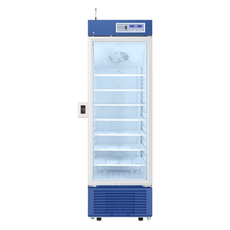Produktfoto: HAIER Medikamentenkühlschrank mit Umluftkühlung und Glastür, 410 Liter