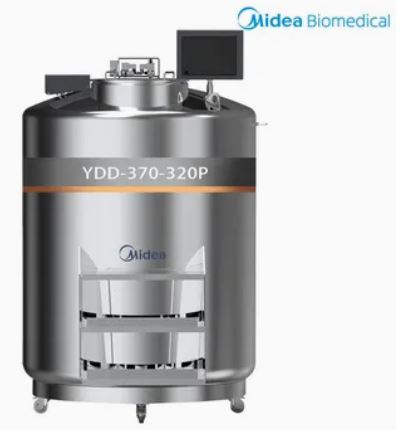 Produktfoto: LN₂-Tank YDD-850-465P, Volumen 850 l, Kapazität 44.200 Proben
