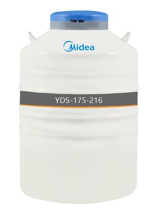 Produktfoto: LN₂-Tank YDS-175-216, 175 l, 6000 Proben, komplett mit Racks und Boxen