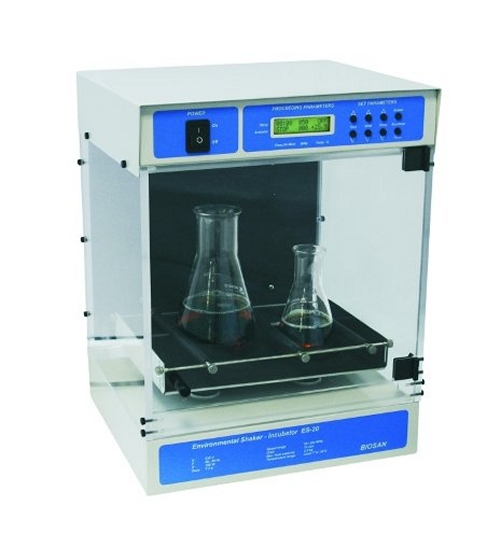 Produktfoto: Kleiner Schüttelinkubator (RT +5°C bis 42°C) für max. 12 x 100-150 ml-Kolben