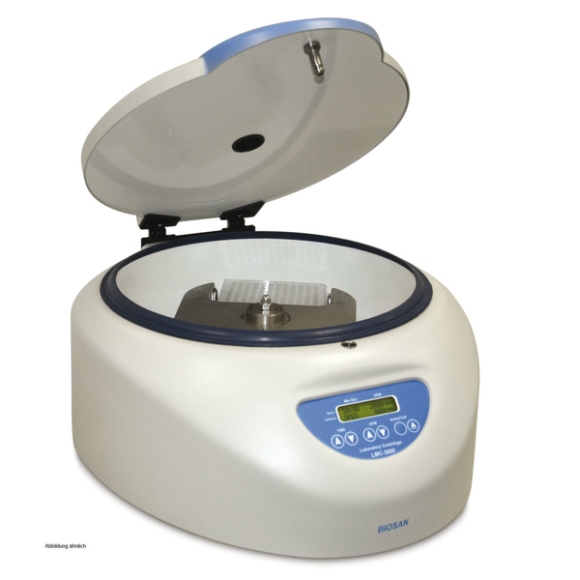 Produktfoto: Kleinzentrifuge max. 6 x 50 ml oder 12 x 15 ml, Drehzahl 1.000 bis 3.000 rpm