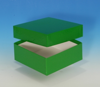 Produktfoto: Kryo-Box 136 x 136 mm / 50 mm hoch, beschichtet - Farbe: grün