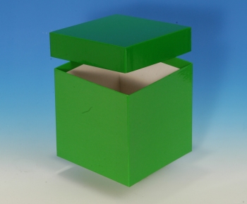 Produktfoto: Kryo-Box 136 x 136 mm / 130 mm hoch - Farbe: grün, beschichtet