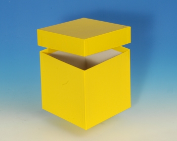 Produktfoto: Kryo-Box 136 x 136 mm / 130 mm hoch - Farbe: gelb, beschichtet