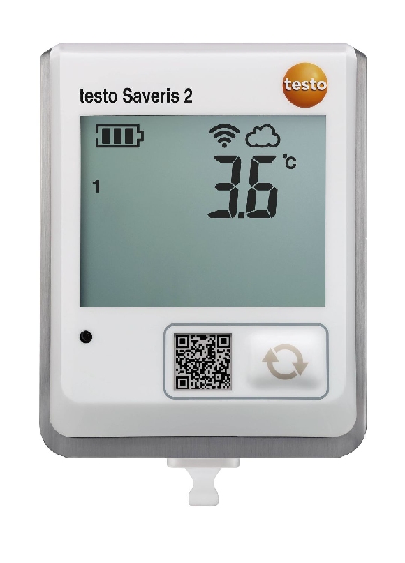 Produktfoto: Funk-Datenlogger Testo Saveris 2-T1 mit Display und integriertem NTC-Temperaturfühler
