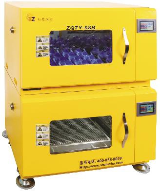Produktfoto: Gekühlter 2-etagiger Schüttelinkubator ZQZY-98B für 5l-Kolben, Tablar 575 x 465 mm