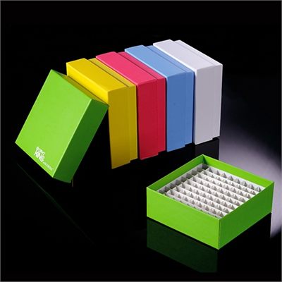 Produktfoto: 100 Kryo-Boxen 133 x 133 mm / 50 mm hoch - inkl. 10 x 10 Raster