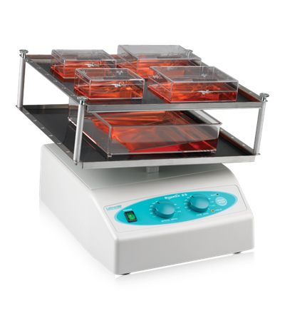 Produktfoto: Wippschüttler "ProBlot 25-D" mit zweietagigem Aufbau