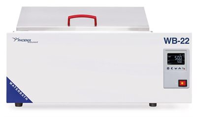 Produktfoto: Wasserbad WB-22, digital, bis 99°C, 22 Liter, mit Edelstahldeckel