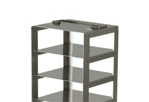 Produktfoto: Truhen-Gestell aus Edelstahl für 4 Kryoboxen 136 x 136 mm, max. 78 mm Höhe