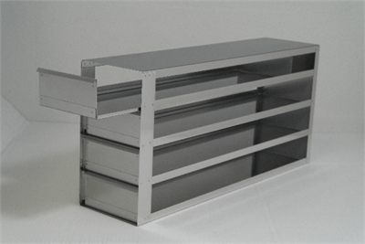 Produktfoto: Schubladengestell für 12 Mikrotiterplatten bis 86 x 128 x 58 mm inkl. Querteiler