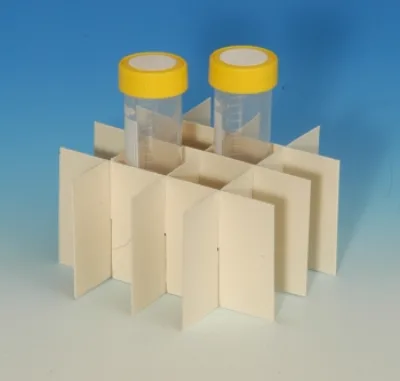 Produktfoto: Rastereinsatz 4 x 4 / 40 mm hoch für 136 x136 mm Kryobox