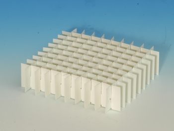 Produktfoto: Rastereinsatz 10 x 10 / 40 mm hoch für 136 x136 mm Kryobox