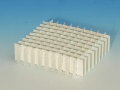 Produktfoto: Rastereinsatz 10 x 10 / 40 mm hoch für 136 x136 mm Kryobox