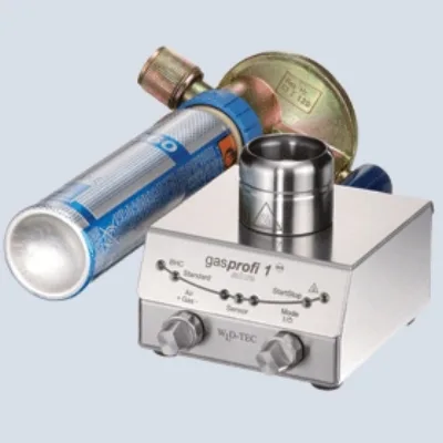 Produktfoto: Gas-Sicherheitsadapter 360 mit integriertem Druckminderer