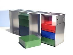 Produktfoto: Schrank-Gestell aus Edelstahl ohne horizontale Böden (334 mm hoch)